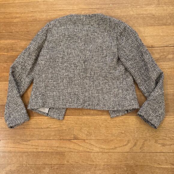 Brooks Brothers black tan sparkle open front blazer jacket size 4P
 b18 - Picture 3 of 3